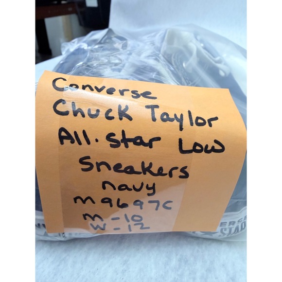 Converse Chuck Taylor All Star Low Navy Blue Sneakers M9697C Mens 10 Womens 12 - Picture 4 of 13